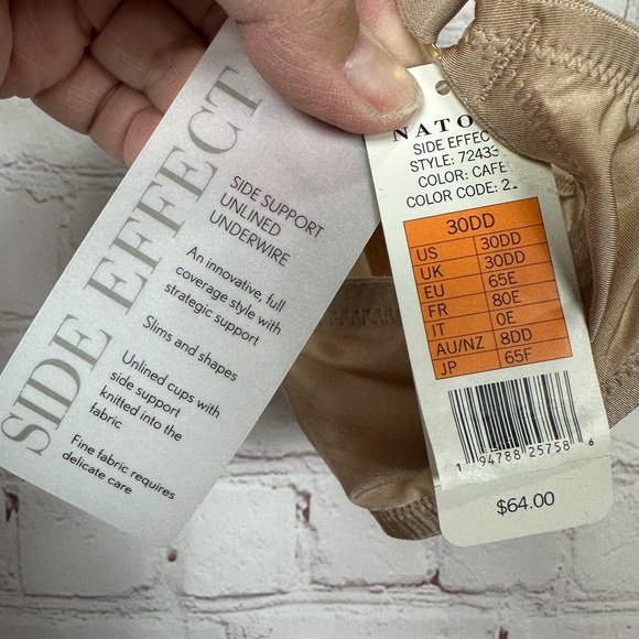 Natori Pure Side Effect Bra Size 30DD 724332 NWT $64 - Picture 4 of 4